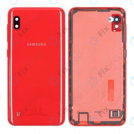 Samsung Galaxy A10 A105F - Cache batterie (Rouge) - GH82-20232D Genuine Service Pack