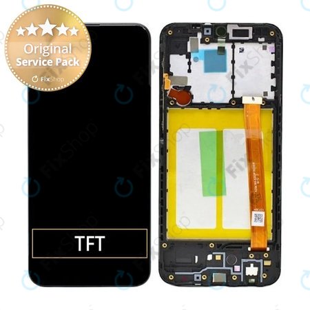 Samsung Galaxy A20e A202F - Écran LCD + Ecran Tactile + Cadre (Noir) - GH82-20229A, GH82-20186A Genuine Service Pack