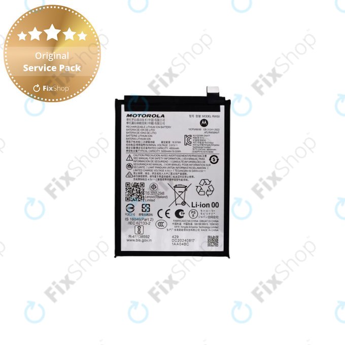 Motorola Moto G75 5G - Batterie RW50 5000mAh - SB18E36915 Genuine Service Pack