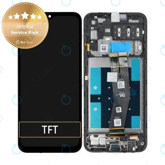 Samsung Galaxy A14 A145F - Écran LCD + Écran Tactile + Cadre (Noir) - GH81-23541A, GH81-23540A Genuine Service Pack