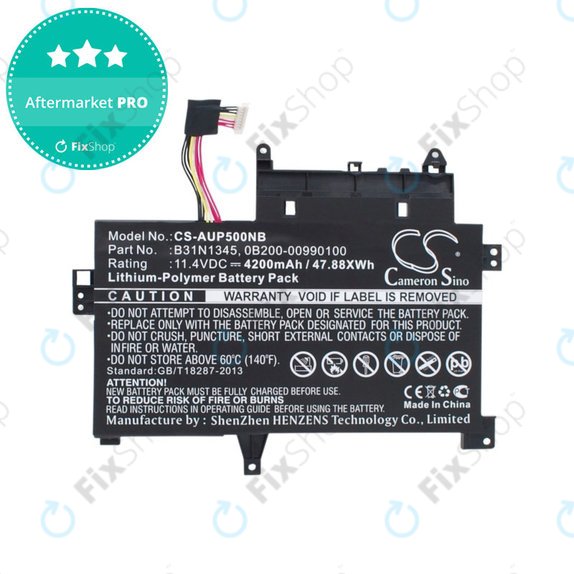 Batterie pour Asus Transformer, 4200mAh, Li-Pol, 11.4V, B31N1345, HQ