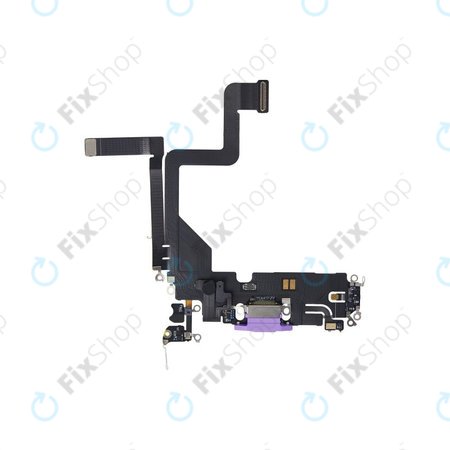 Apple iPhone 14 Pro - Connecteur de charge + câble flexible (violet foncé)