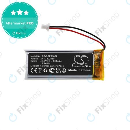 Batterie pour Sena Gt-Air II, J-Cruise II, Shoei Neotec II, SRL-01, SRL2, 800mAh, Li-Pol, 3.7V, PTC802050, HQ