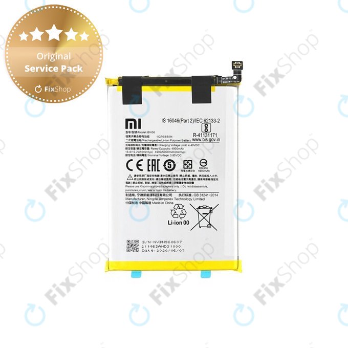 Xiaomi Redmi 9A, A1, A2 - Batterie BN56, BN5F 5000mAh - 46020000425D Genuine Service Pack
