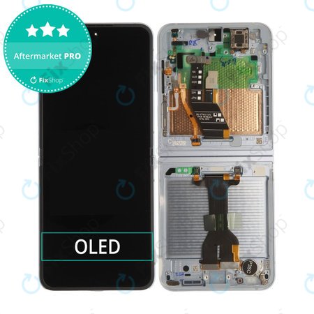 Samsung Galaxy Z Flip 6 F741B - Écran LCD + Écran tactile + Cadre (Light Blue) - GH82-35014C Genuine Service Pack