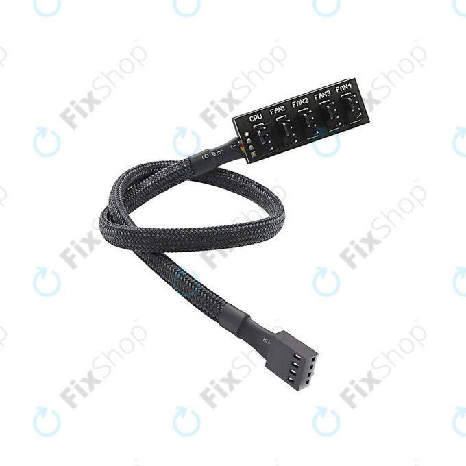 Hub PWM pour ventilateurs, 4 broches, 5 ports