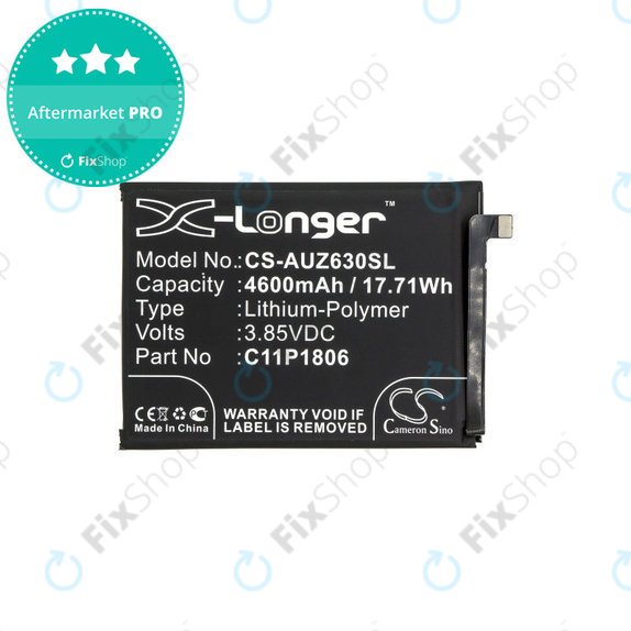 Batterie pour Asus Zenfone 6 2019, 4600mAh, Li-Pol, 3.85V, C11P1806, HQ
