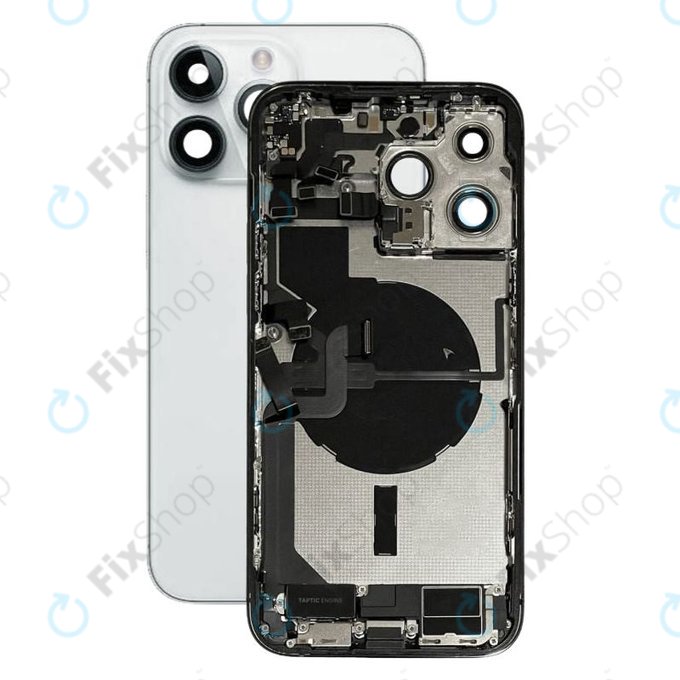 Apple iPhone 14 Pro Max - Petites pièces du boîtier arrière (argent)