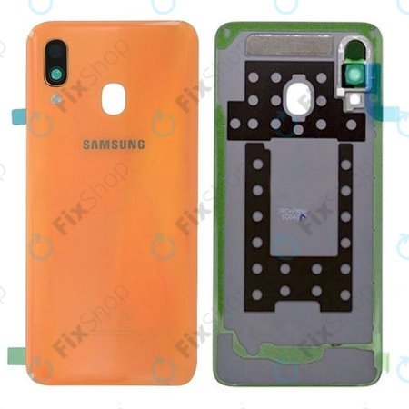 Samsung Galaxy A40 A405F - Cache batterie (Corail) - GH82-19406D Genuine Service Pack