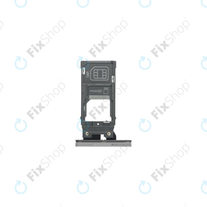 Sony Xperia XZ3 - Tiroir SIM (Argent) - 1313-1477 Genuine Service Pack