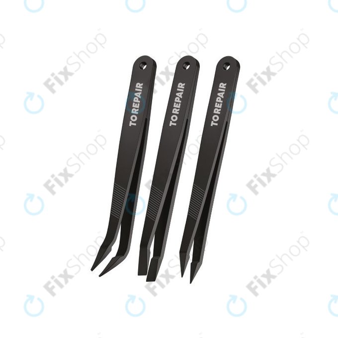 SBS - Kit de pincettes de précision pour réparations délicates 3en1