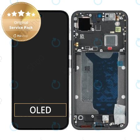 Écran pour Xiaomi 15T Pro 5G, Black, Tactile avec cadre, 5600040O12U00, Genuine Service Pack
