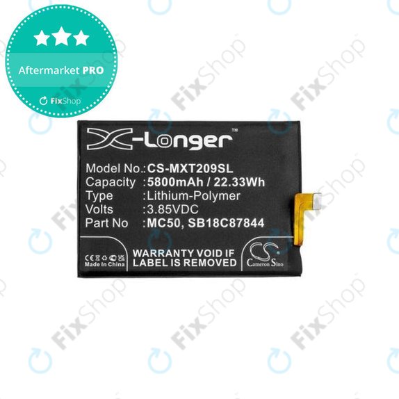 Motorola Moto G9 Power, G60 XT2135 - Batterie MC50 5800mAh HQ