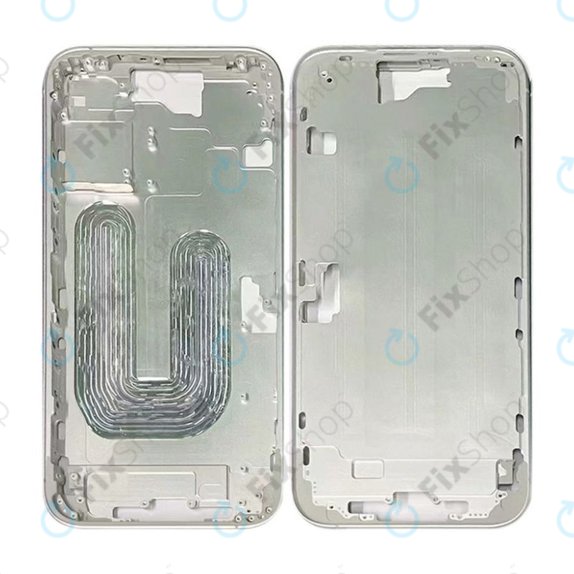Apple iPhone 16 Plus - Cadre central + Boutons d’alimentation + Volume (White)