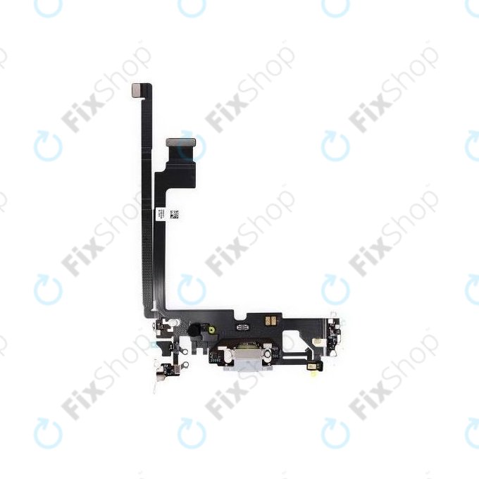 Apple iPhone 12 Pro Max - Connecteur de charge + Câble flexible (Argent)