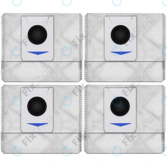 Sac à poussière, 4 pièces, Antibactérien et élimination des odeurs pour Ecovacs Deebot T-series, X-series
