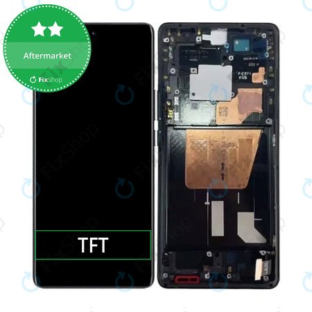 Vivo X80 Pro V2185A V2145 - Écran LCD + Ecran Tactile + Cadre (Cosmic Black) TFT