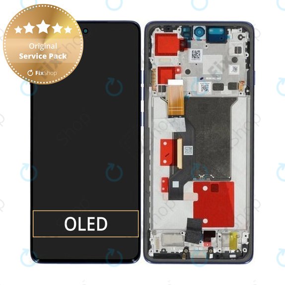 Motorola Edge 60 Pro - Écran LCD + Écran tactile + Cadre (Dazzling Blue) - 5D68C30046 Genuine Service Pack