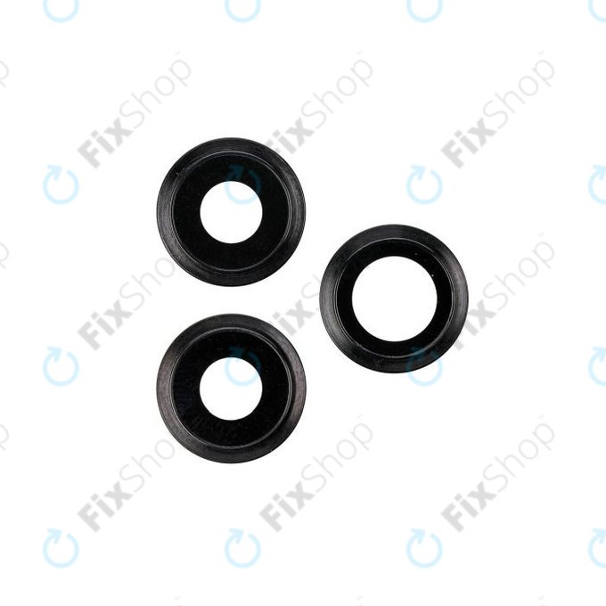 Apple iPhone 11 Pro, 11 Pro Max - Objectif de caméra arrière avec cadre (Space Gray) - 3 pièces