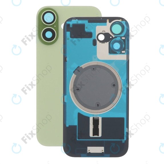 Apple iPhone 17 - Verre du boîtier arrière + Verre de la caméra + Cadre en métal + Aimant MagSafe (Sage)