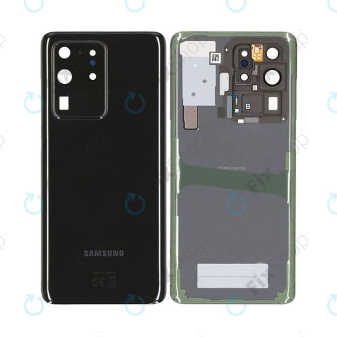 Samsung Galaxy S20 Ultra G988F - Cache batterie (Noir cosmique) - GH82-22217A Genuine Service Pack