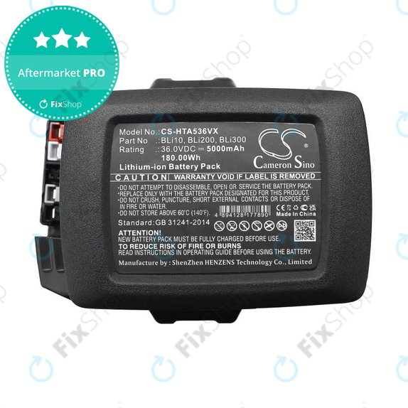 Batterie pour Husqvarna 110il, 525ilxt, 5000mAh, Li-Ion, 36V, BLi10, BLi200, HQ