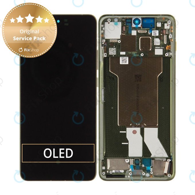 Écran pour Motorola Edge 70, tactile avec cadre, Bronze Green, 5D68C31543, Genuine Service Pack
