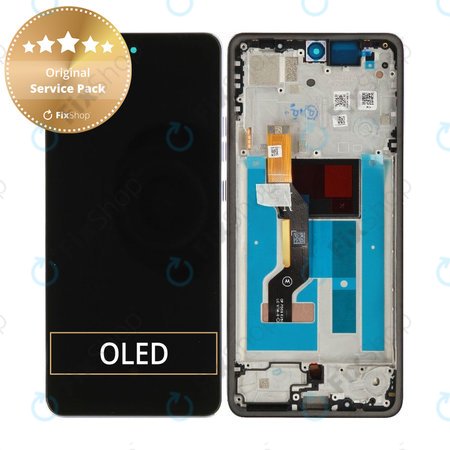 Écran pour Motorola Moto G86 5G, tactile avec cadre, Cosmic Sky, 5D68C30475, Genuine Service Pack