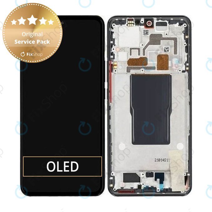 Xiaomi 12T Pro 22081212UG - Écran LCD + Écran Tactile + Cadre (Noir) - 560003L12U00 Genuine Service Pack