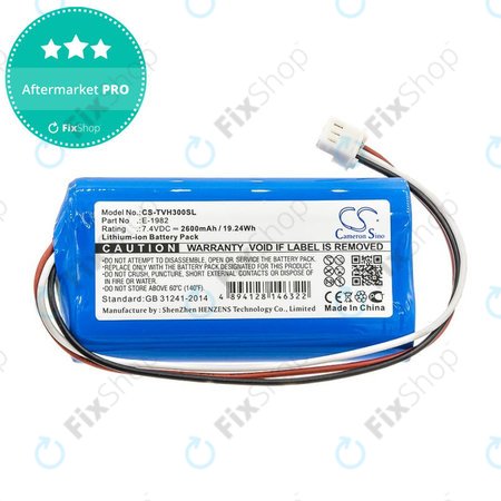 Batterie pour Televes H30FLEX, 2600mAh, Li-Ion, 7.4V, E-1982, HQ