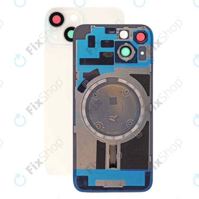 Apple iPhone 14 - Cache batterie + Puce de chargement sans fil + NFC (Starlight)