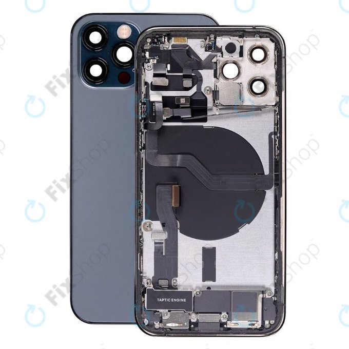 Apple iPhone 12 Pro - Petites pièces du boîtier arrière (bleu)