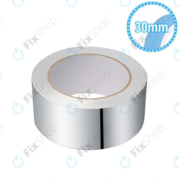 Ruban en aluminium résistant à la chaleur (EMI/RFI) - 30mm x 25m