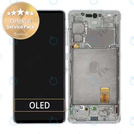 Samsung Galaxy S20 FE 5G G781B - Écran LCD + Écran Tactile + Cadre (Blanc Nuage) - GH82-24214B, GH82-24215B, GH82-24215B Genuine Service Pack