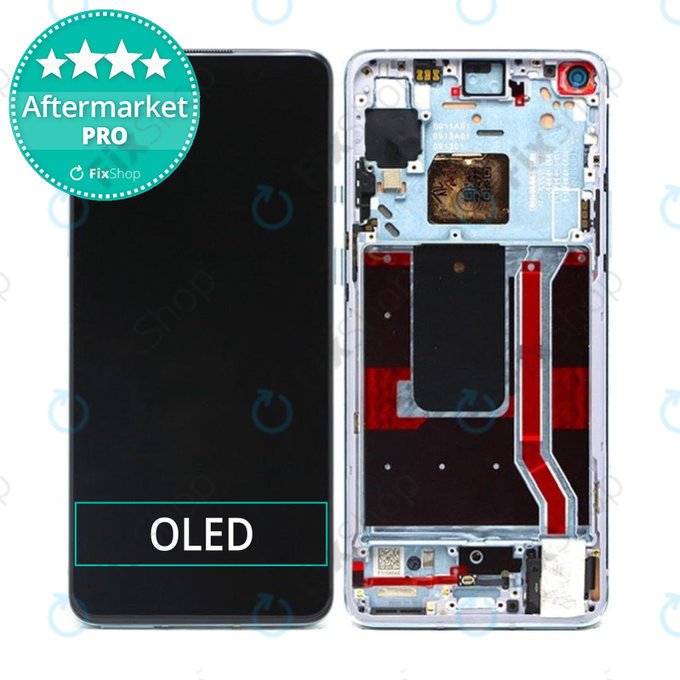 OnePlus 8T - Écran LCD + Écran tactile + Cadre (Noir) OLED