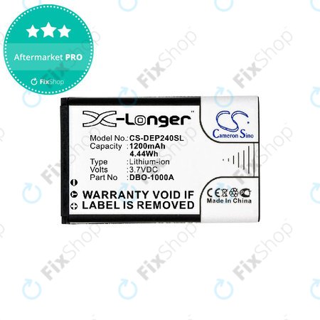 Batterie pour Doro 1370, 1372, 2404, 6040, 1200mAh, Li-ion, 3.7V, DBO-1000A, HQ