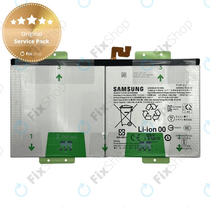 Samsung Galaxy Tab S10 Ultra X920, X926B - Batterie EB-BX926ABE 11200mAh - GH82-35940A Genuine Service Pack