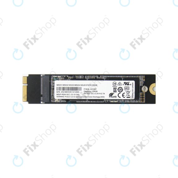 Apple MacBook Air 11" A1465 (Mi 2012) - SSD 128 Go