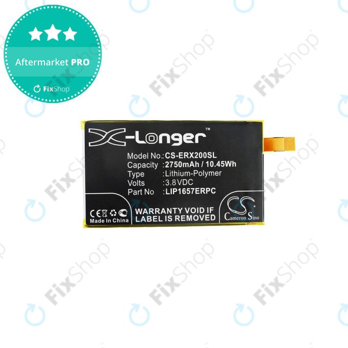 Batterie pour Sony Xperia XZ2 Compact, 2750mAh, Li-Pol, 3.8 V, LIP1657ERPC, HQ