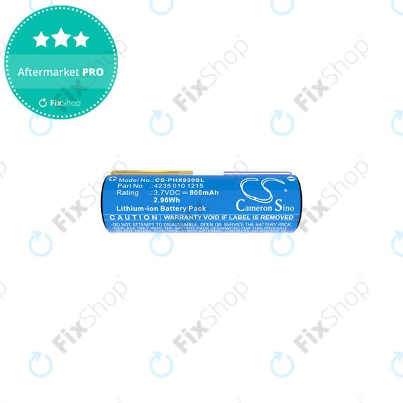Batterie pour Oral-B Genius X, Smart 6000, Philips Diamondclean, Easyclean, 800mAh, Li-Ion, 3.7V, 4235 010 13068, HQ