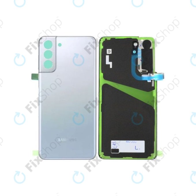 Samsung Galaxy S21 Plus G996B - Cache batterie (argent fantôme) - GH82-24505C Genuine Service Pack
