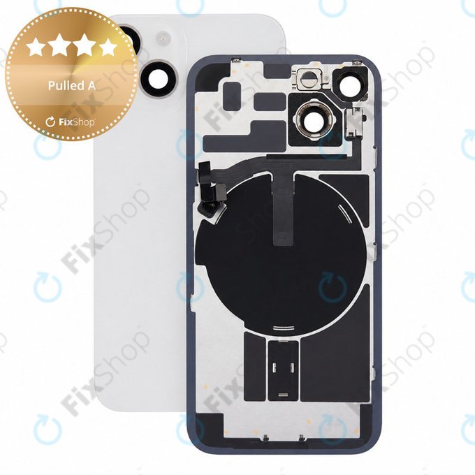 Verre de coque arrière pour iPhone 14, Starlight, Pulled A