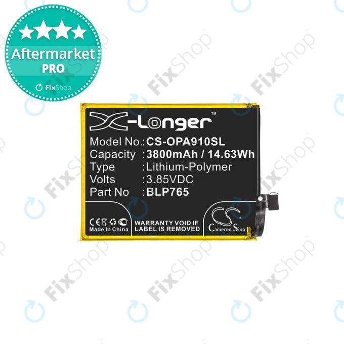 Oppo A91 - Batterie BLP765 3800mAh HQ