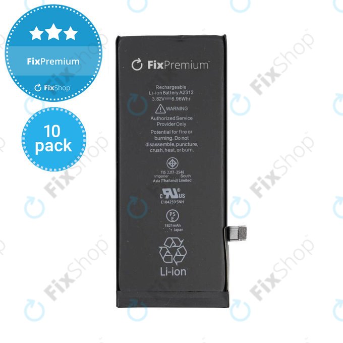 Apple iPhone SE (2nd Gen 2020) - Batterie 1821mAh FixPremium (10 Pack)