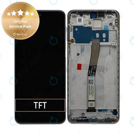 Xiaomi Redmi Note 9 Pro - Écran LCD + Ecran Tactile + Cadre (Gris Interstellaire) - 560003J6B200 Genuine Service Pack