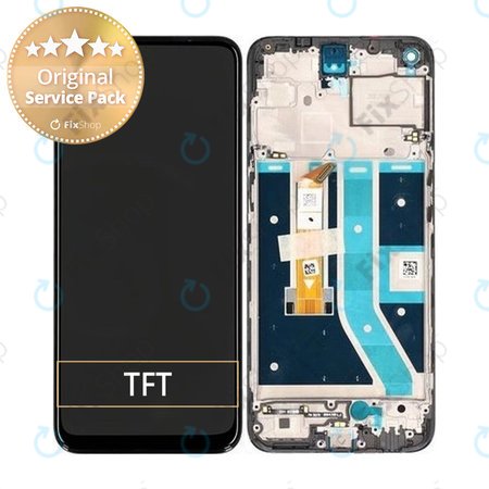 OnePlus Nord N100 BE2013 BE2015 - Écran LCD + Écran Tactile + Cadre (Midnight Frost) - 1001100039 Genuine Service Pack