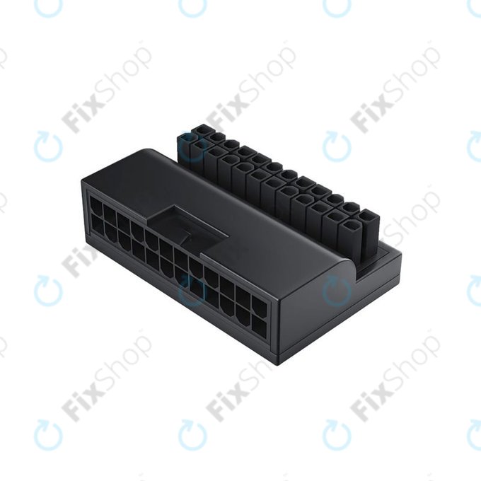 Adaptateur d'alimentation ATX 24 broches à 90° pour carte mère