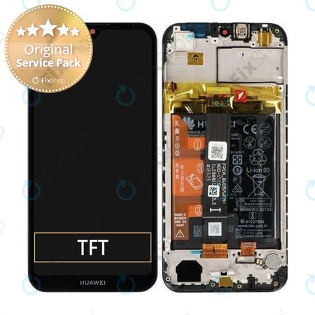Huawei Y5 (2019) - Écran LCD + Ecran Tactile + Cadre + Batterie (Noir Minuit) - 02352QNW