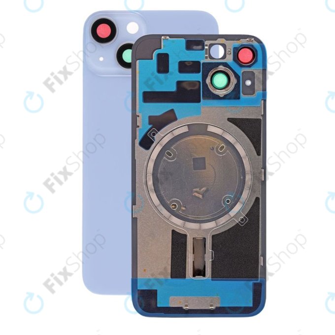 Apple iPhone 14 - Cache batterie + Puce de chargement sans fil + NFC (Bleu)