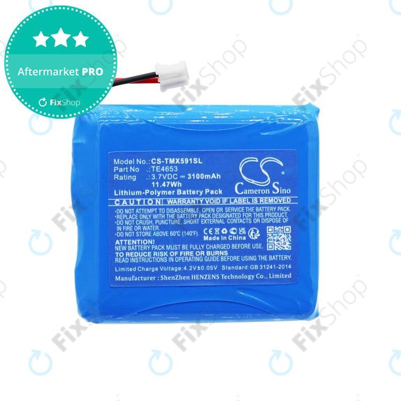 Batterie pour Technaxx TX-59, TX-59+, 3100mAh, Li-Pol, 3.7V, TE4653, HQ
